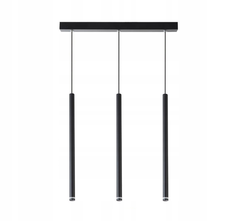 Závěsná Stropní Lampa Piero G9 S Visící Trubicí, Černá