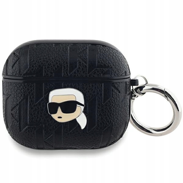 Etui Karl Lagerfeld Monogram Karl Head na AirPods 3 czarne Karl Lagerfeld