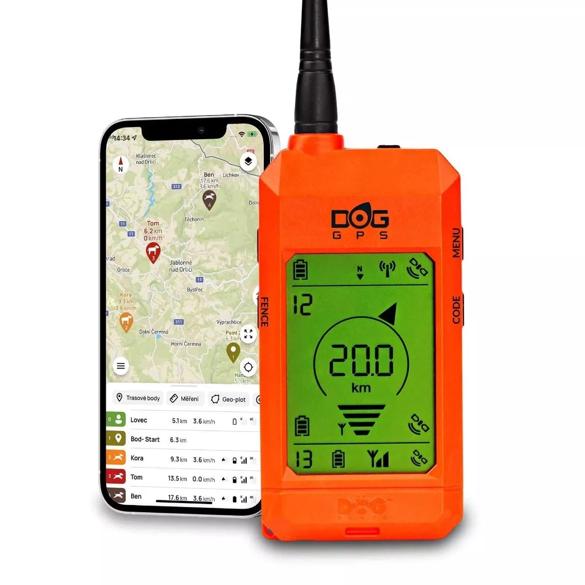 Levně Přídavný přijímač Dogtrace Dog Gps X30, X30 Short