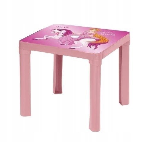 Stolik Plastikowy Pastel Różowy