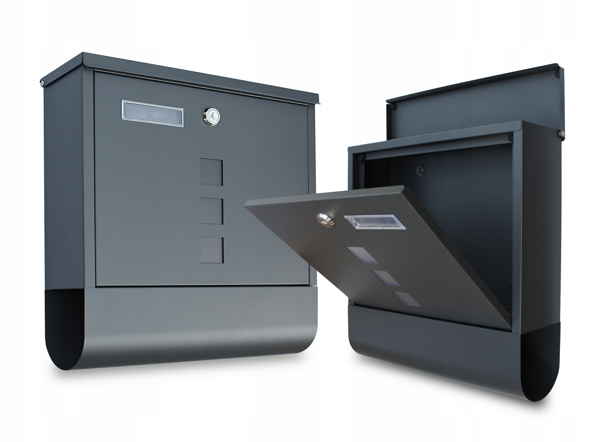 Poštovní Schránka na noviny Antracitová pošta do domu A4 Velká