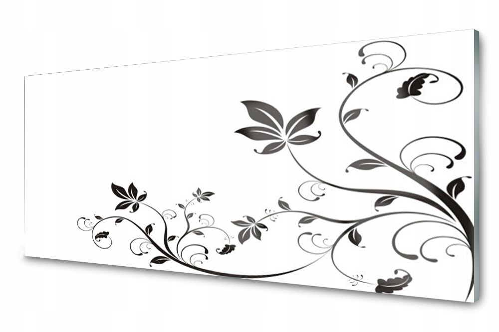 

Panel szklany do kuchni Abstrakcja Rośliny 125x50