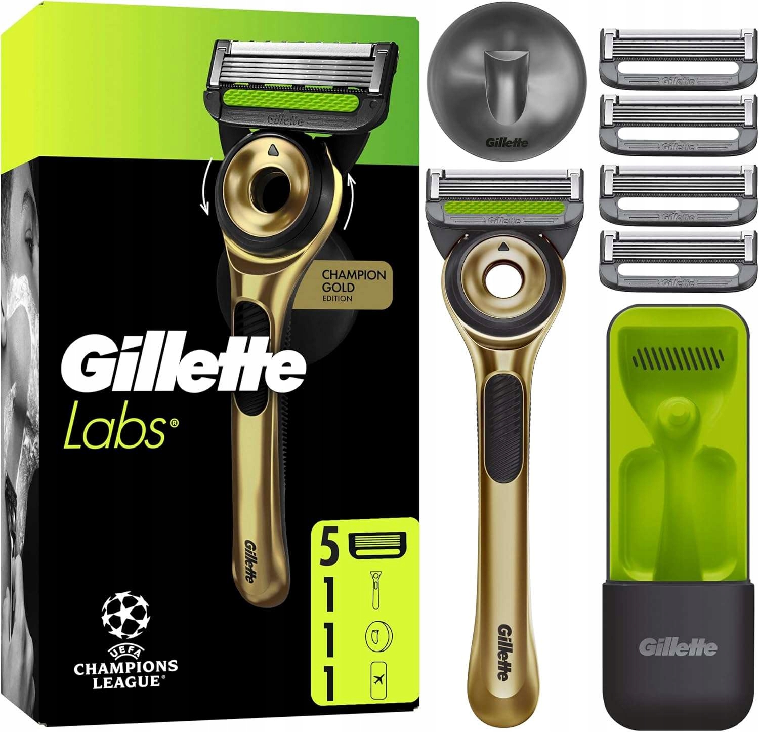 Gillette Labs, golarka z elementem czyszczącym Champion Gold Edition