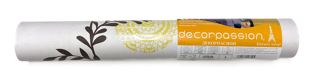 TAPETA WINYLOWA KWIATY RÓŻE ROZETA MANDALA SZARA 11076104 Liczba m² w ofercie 5.3 m²