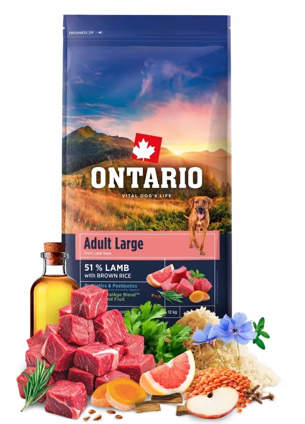Levně Suché krmivo krmivo Ontario 12 kg