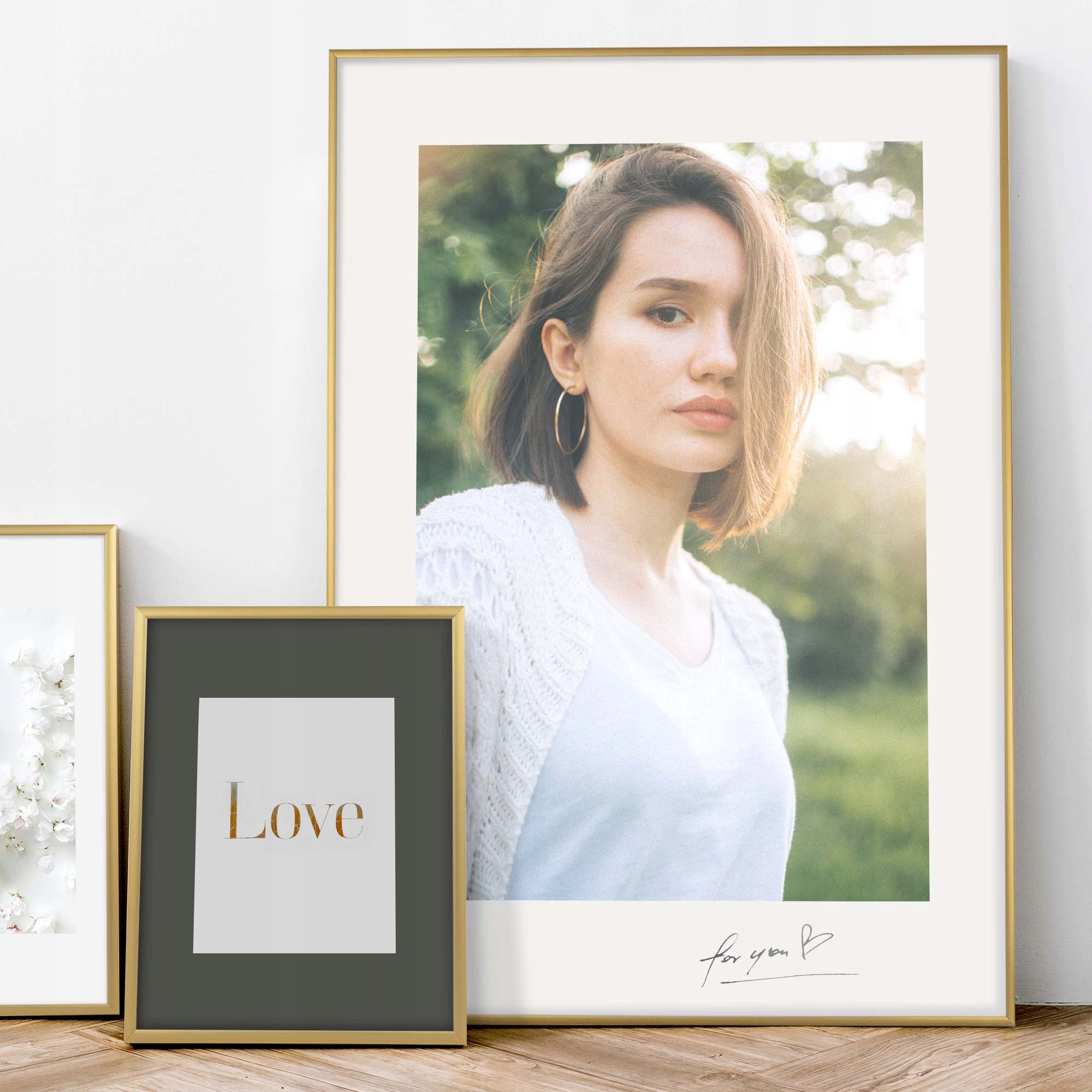 RAMKA NA ZDJĘCIA ALUMINIOWA ZŁOTA RAMA FOTO 30x40 Rodzaj ramka na jedno zdjęcie