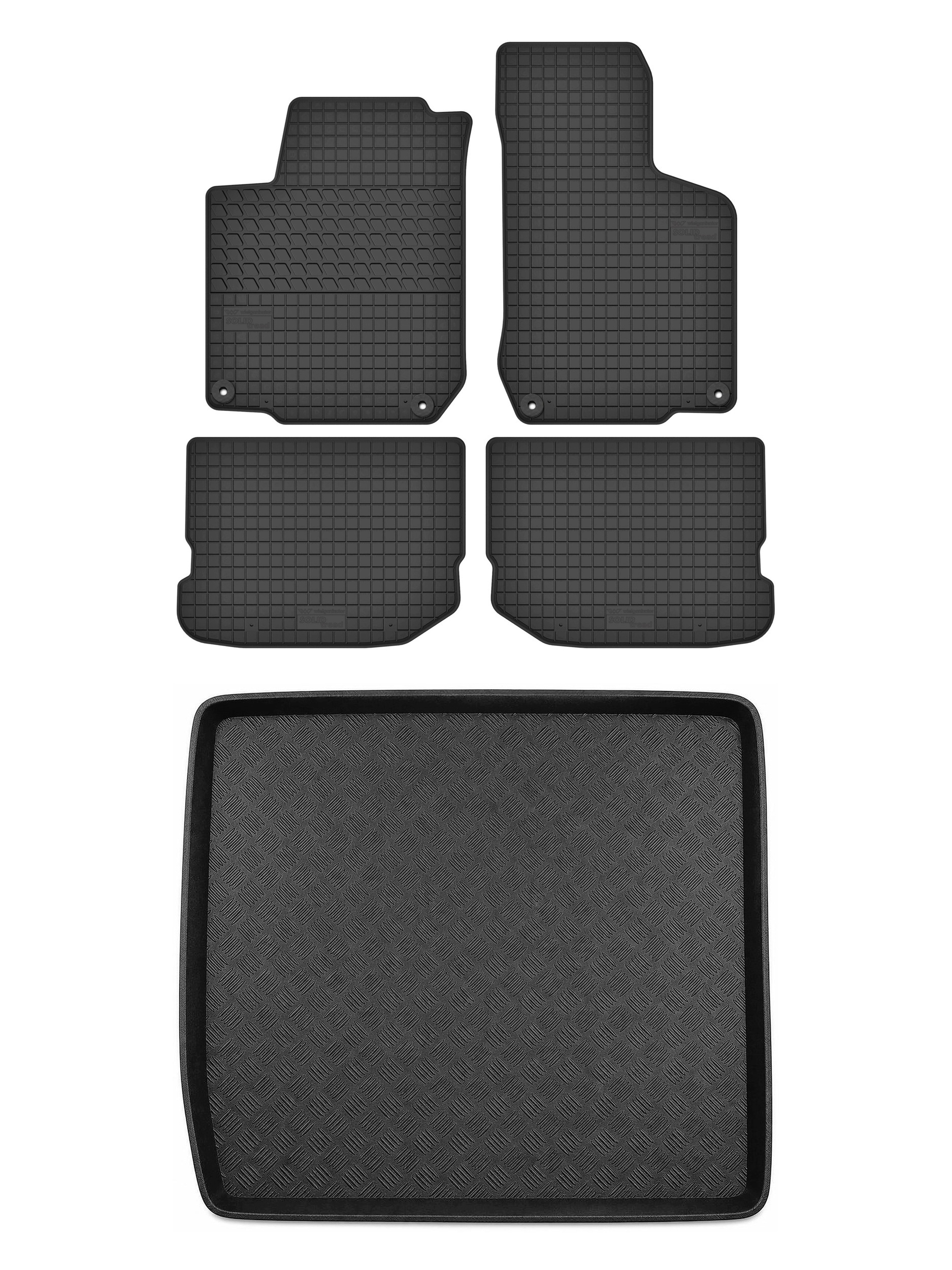 Gumové koberce SolidTread rohož do kufru pro: Škoda Octavia I 1996-2004