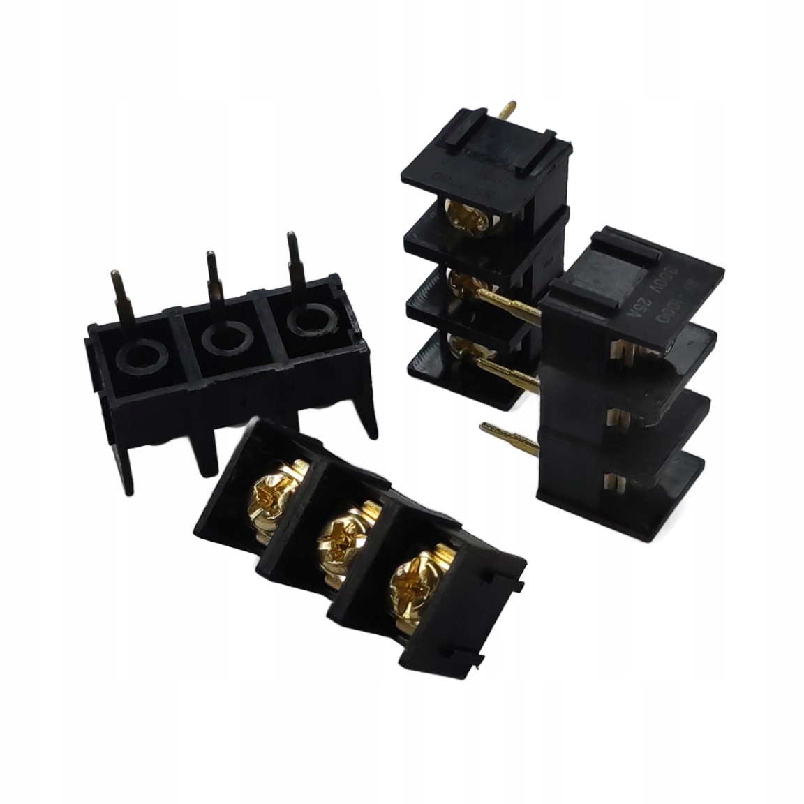 Złącze skręcane dużej mocy na Pcb DG-1000 3P (Raster 10.16mm 3-piny)