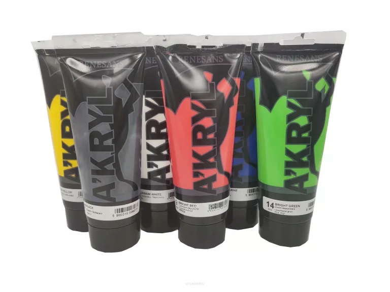 Sada akrylových barev Renesans 200 ml 6 kol