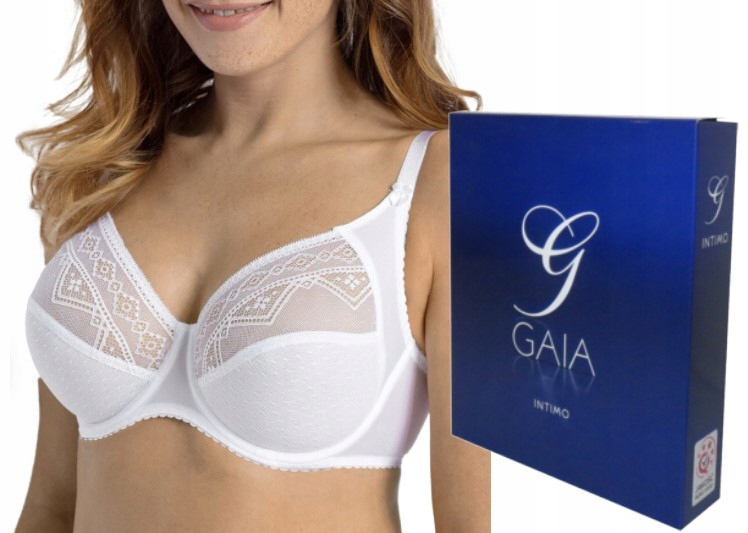 Gaia Nancy 059 biustonosz soft miękki biały 70I