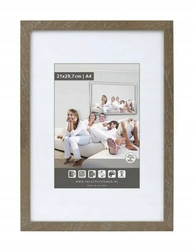 Rámeček dřevěný Rustic šedý 40x50 cm PlexiAR