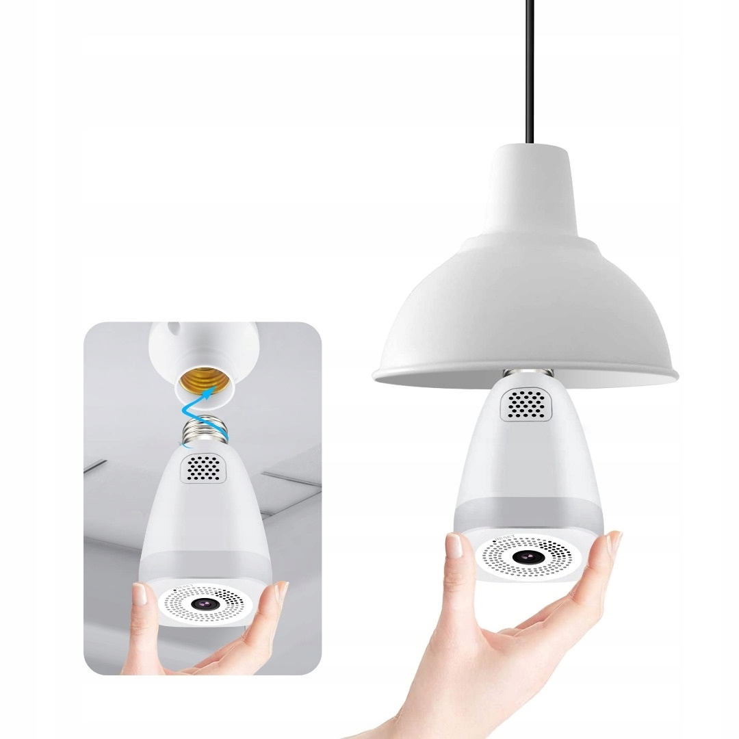 KAMERA ŻARÓWKA E27 IP WIFI FULL HD 3MPX LED 360° Obudowa inna