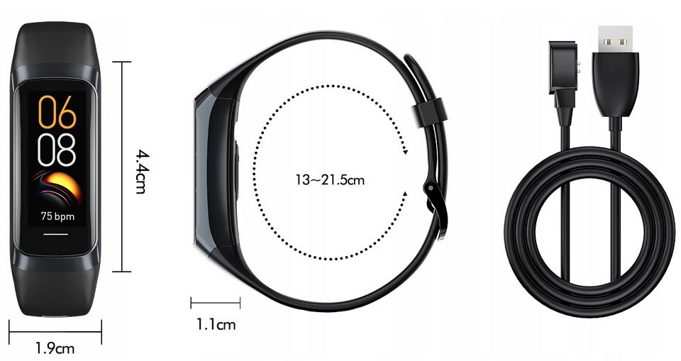 SMARTWATCH KARDIOWATCH SPORT AMOLED POLSKIE MENU KROKI SMS + SŁUCHAWKI Komunikacja Bluetooth