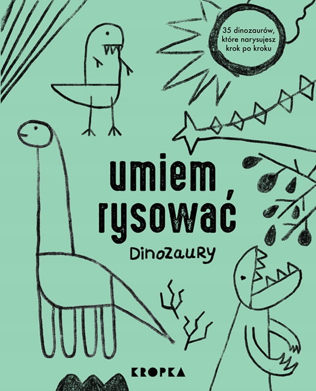 Książka nauka rysowania Umiem Rysować Dinozaury