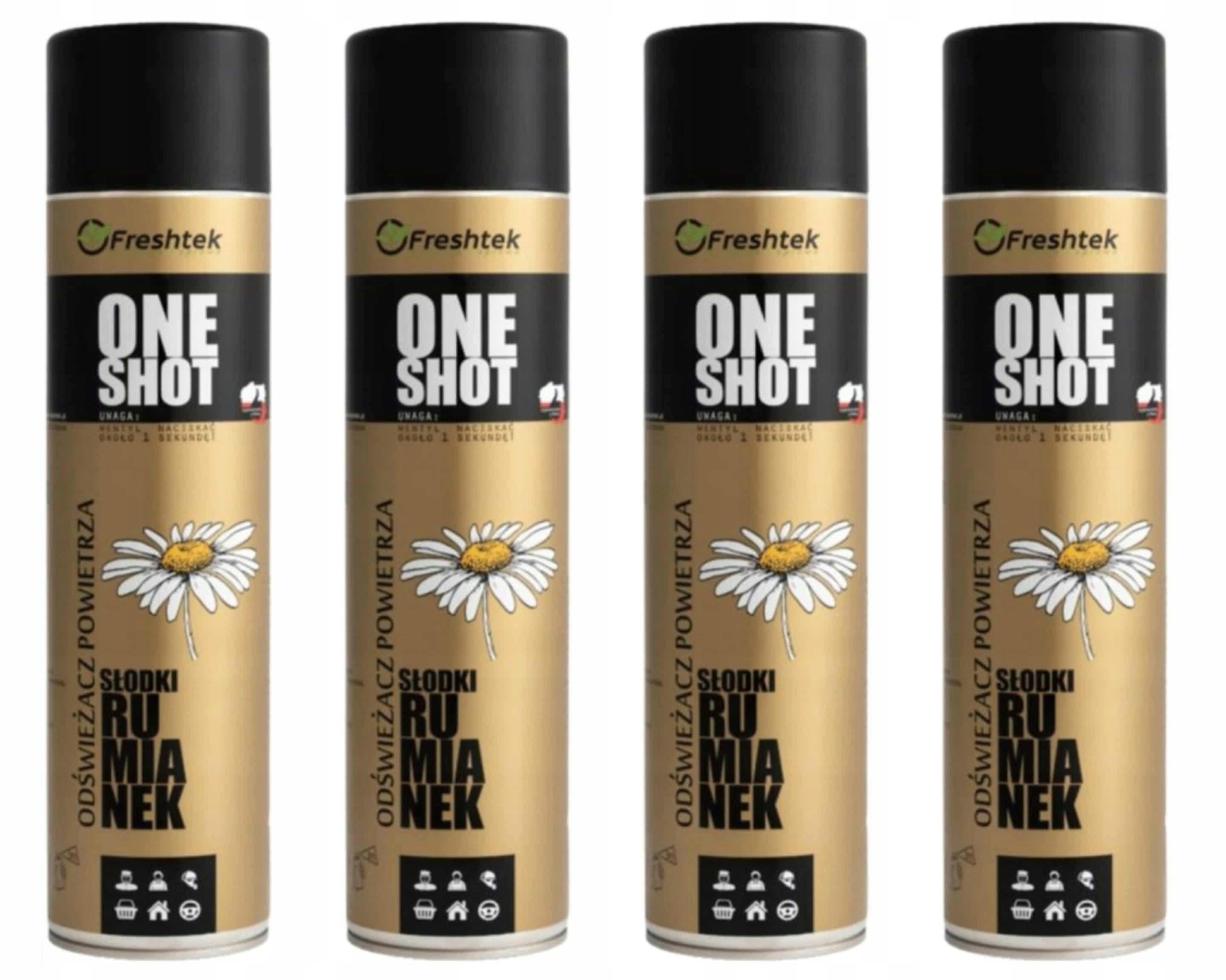Sada 4 ks Freshtek Heřmánek 600 ml Osvěžovač