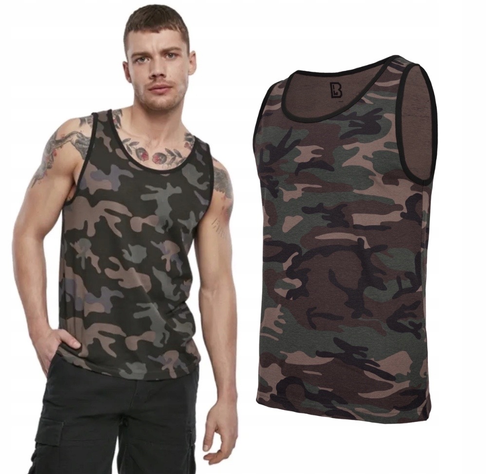 Koszulka Brandit Tank Top Dark camo XL