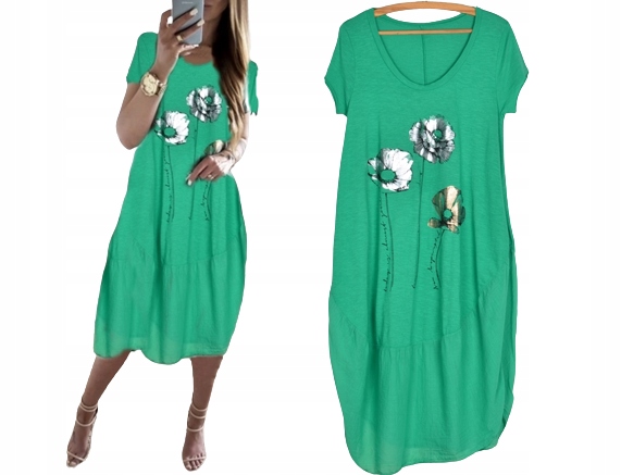 SUKIENKA tunika DRESOWA TUBA OVERSIZE MAKI 203 Marka Modaistyl