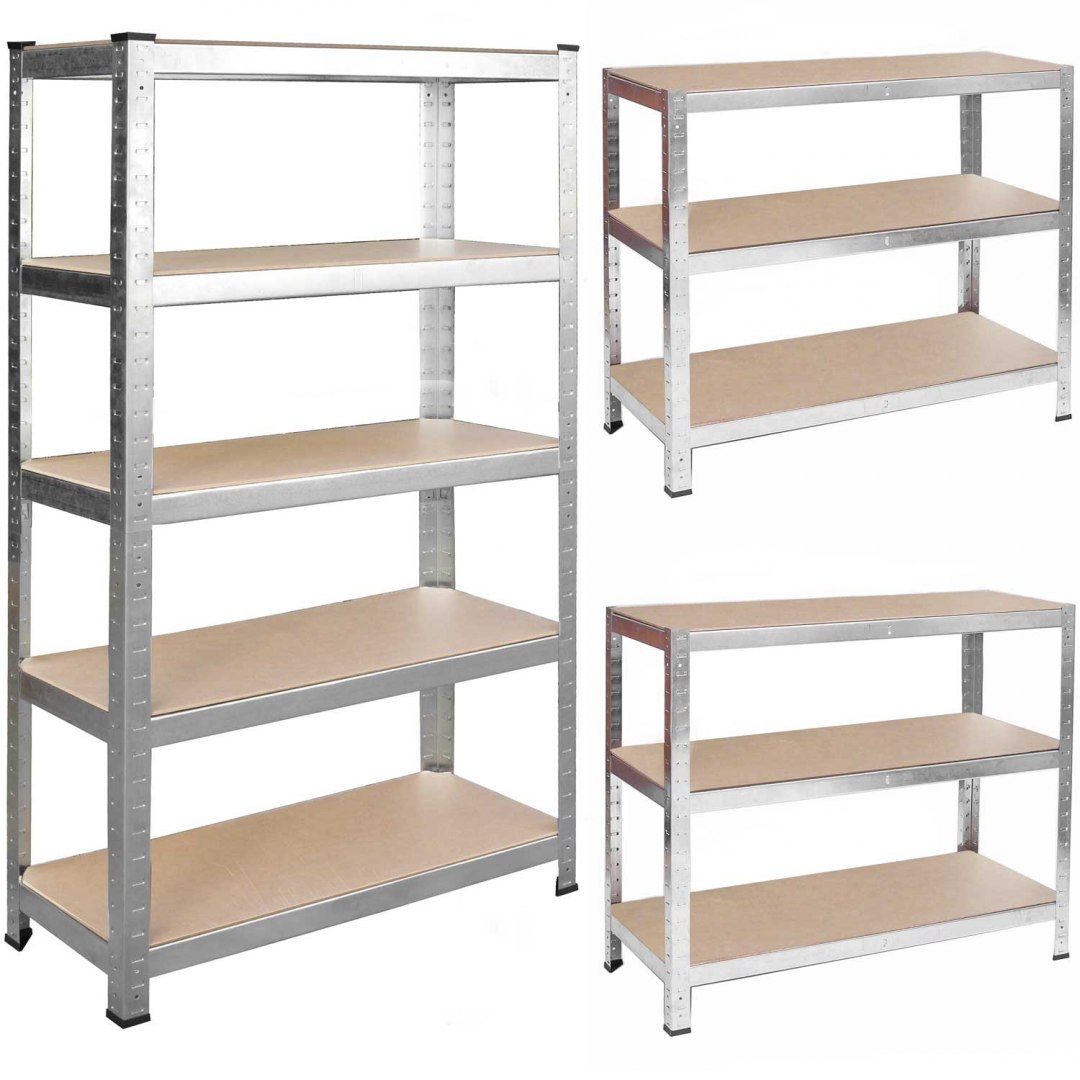 

Regał Magazynowy 2w1 Metalowy 150 x75x30cm Humberg