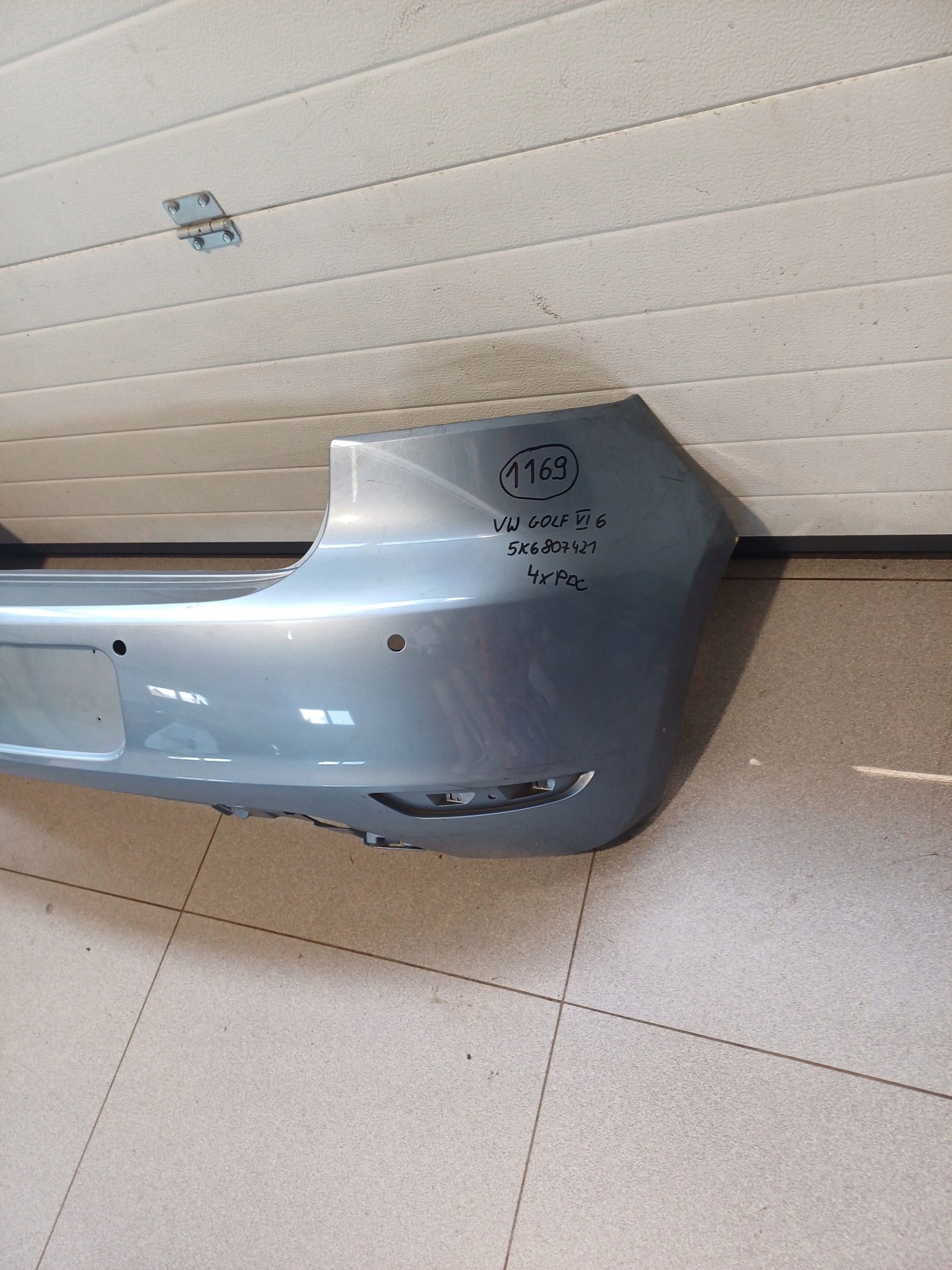bumper rear part rear VW GOLF VI 6 HB 4 X PDC 5K6807421