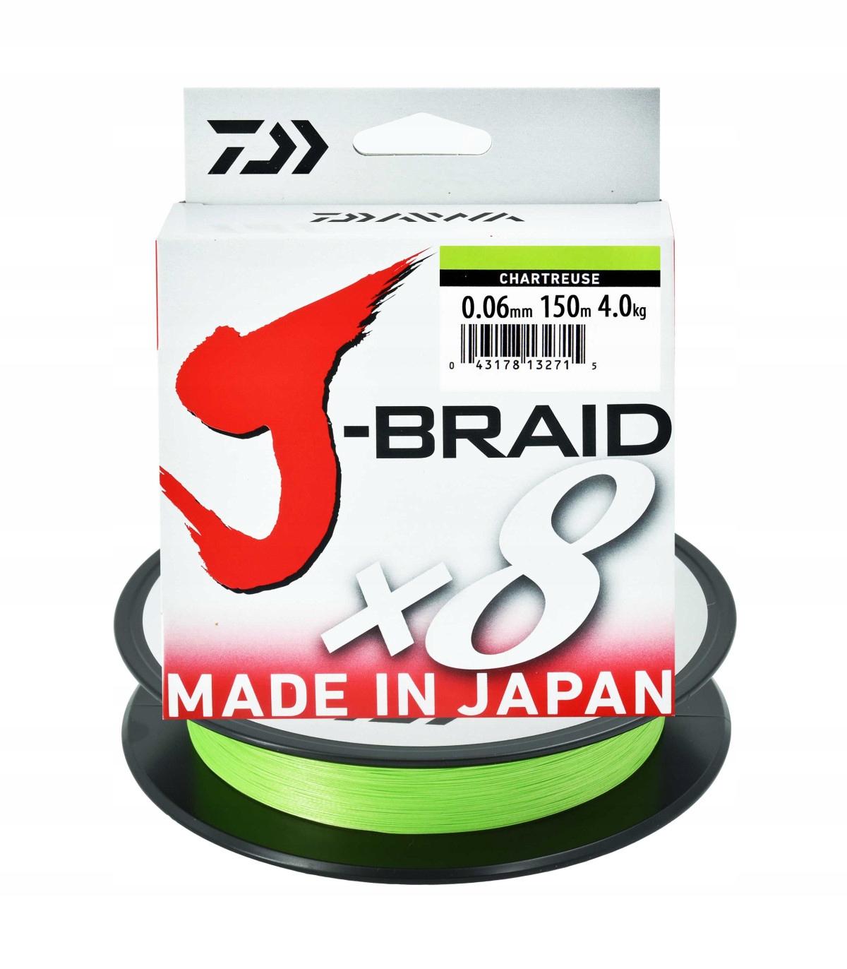 Plecionka Daiwa J-Braid X8 zielona 300m 0,42mm