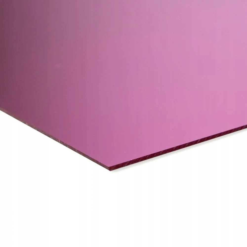 Plexi zrcadlové tmavě růžové 2 mm 210 formát 900×600 mm 90×60 cm plexisklo CO2