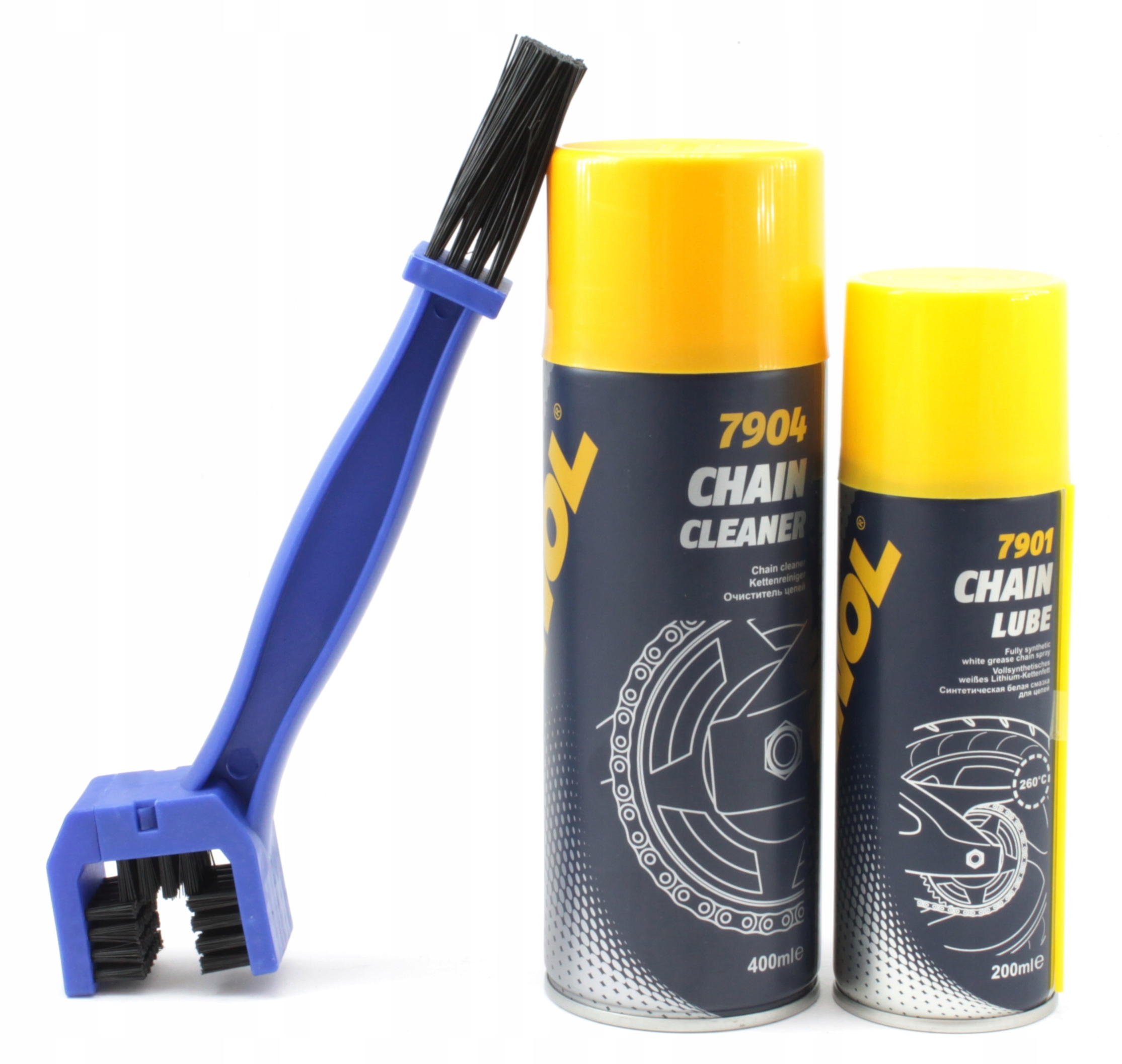 

Smar spray do czyszczenia łańcucha szczotka Mannol