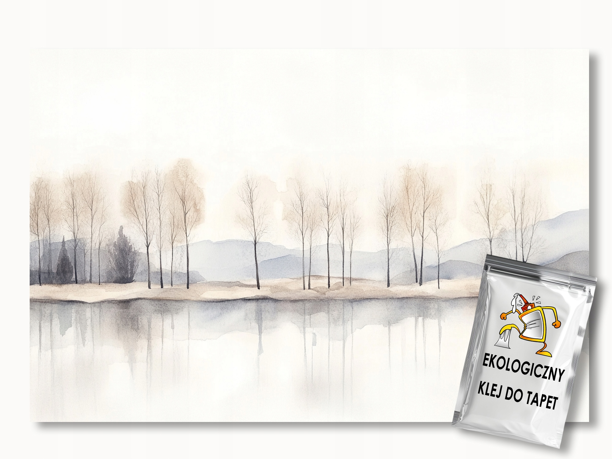 Fototapeta Flizelina Krajina Hory Voda Jezero Stromy Odraz 250x175 155g