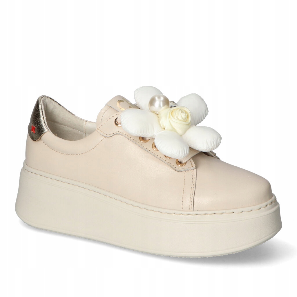 Tenisky Chebello 4366-157 Světle béžová lico 38