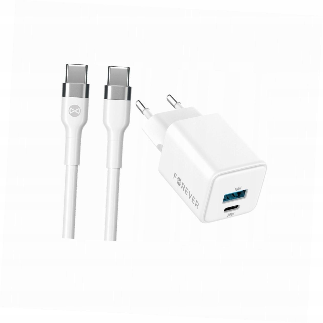 Szybka ładowarka GaN 30W Usb i Usb-c z kablem do Honor Magic 6 Lite