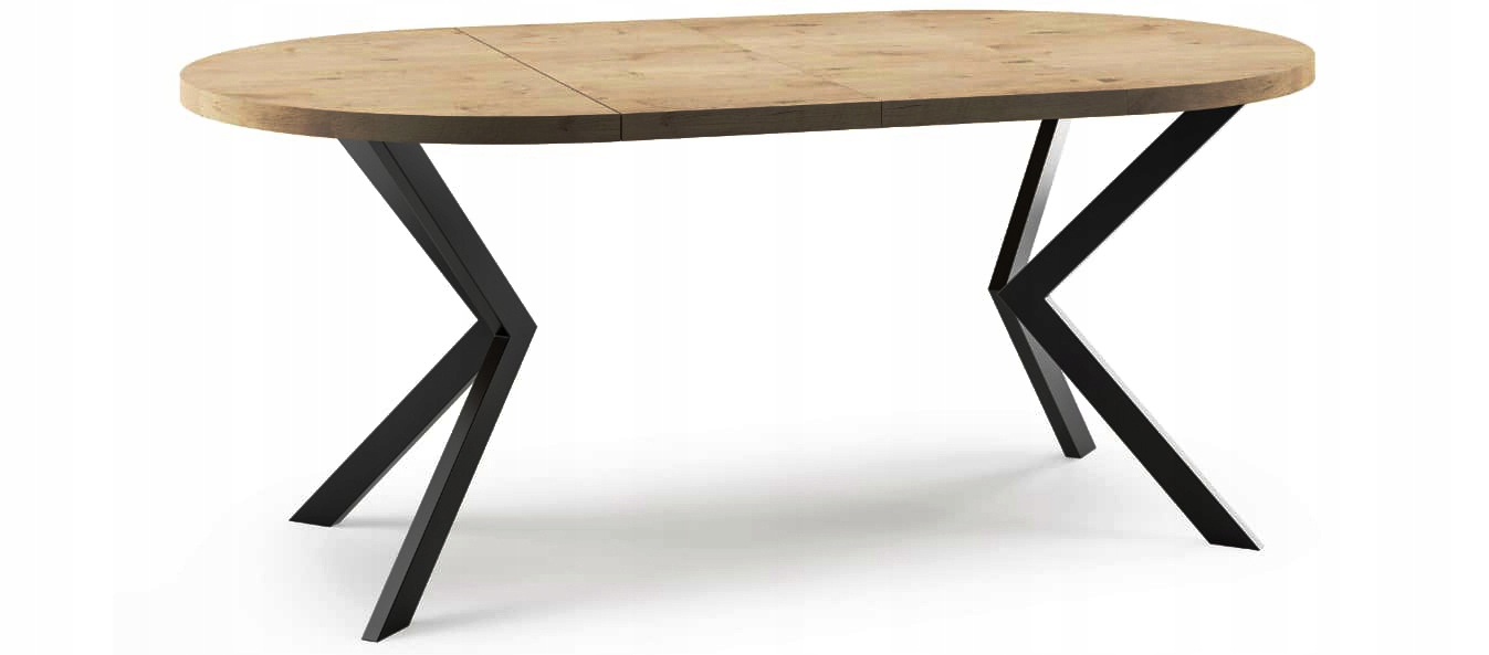 Zestaw MORI stół z 4 krzesłami LOFTOWY 120 Grubość blatu 3.6 cm