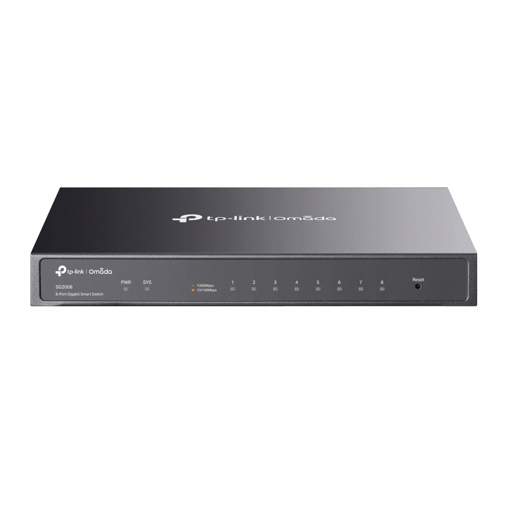 8 Port Gigabit Smart Switch Desktop Steel Case