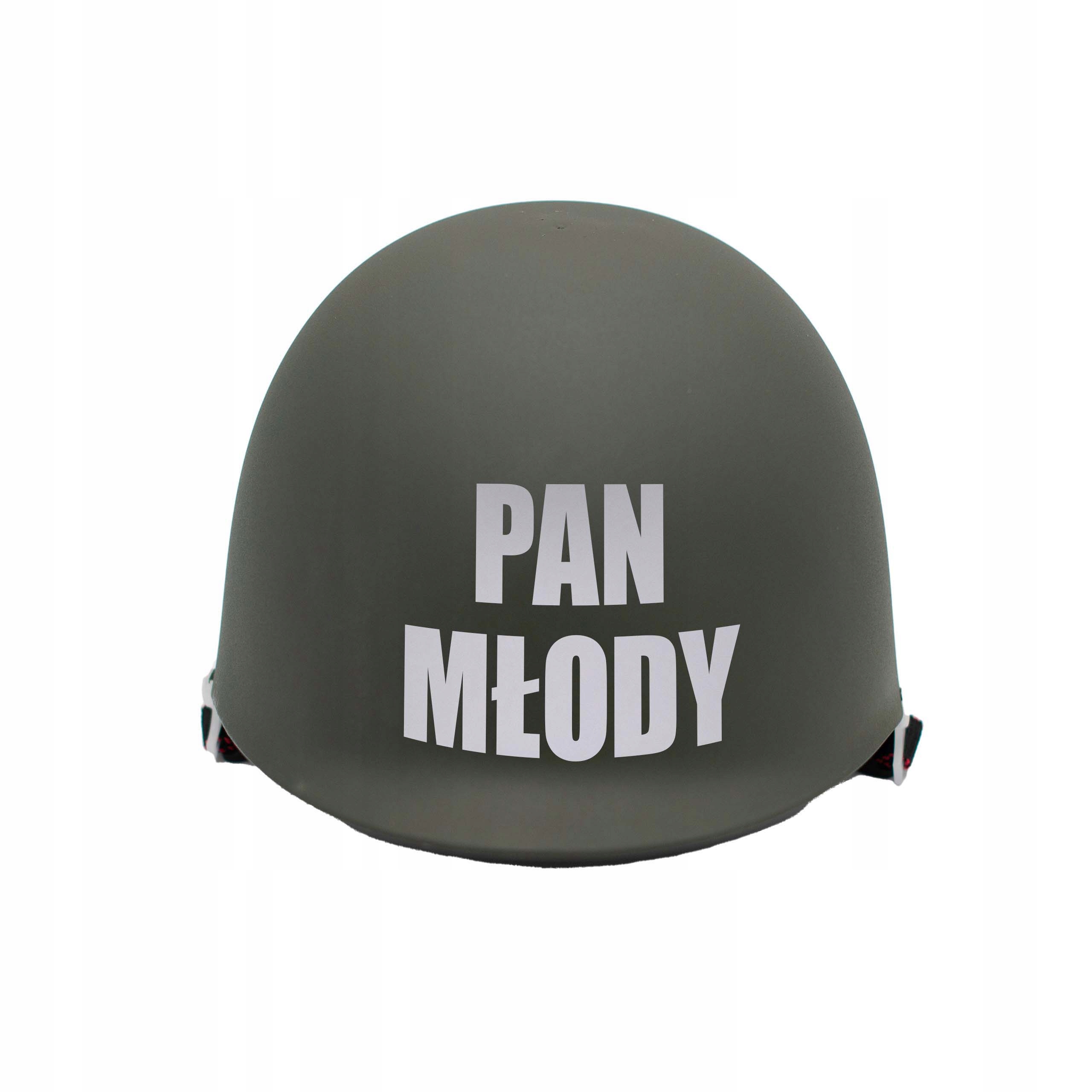 

Kask Hełm Wojskowy Pan Młody Ślub Czapka