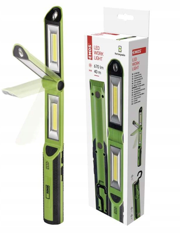 

Lampa latarka warsztatowa składana 2× 3W Led P4535