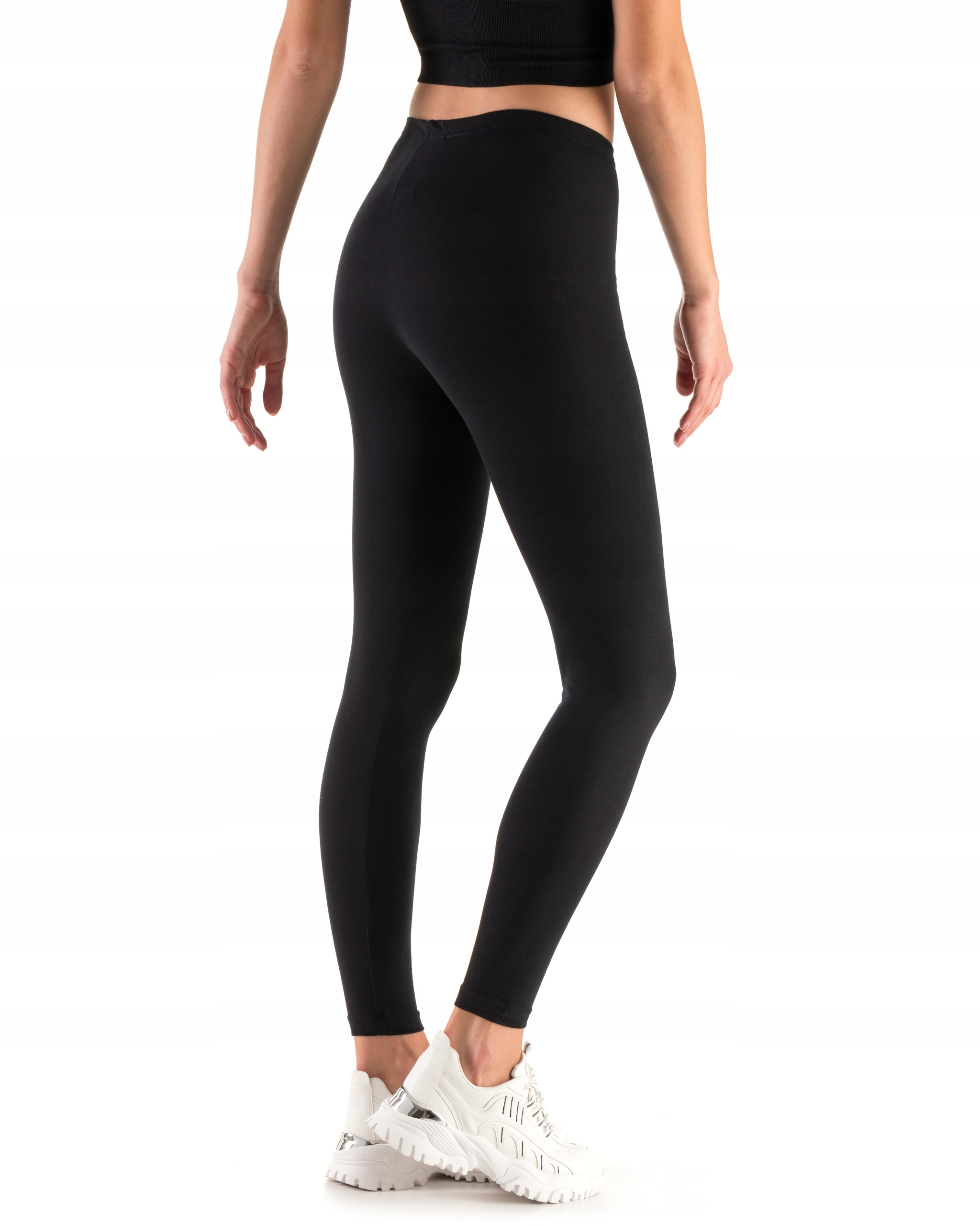 DAMSKIE DŁUGIE LEGGINSY BAWEŁNIANE GETRY FULL Marka Leggings Empire