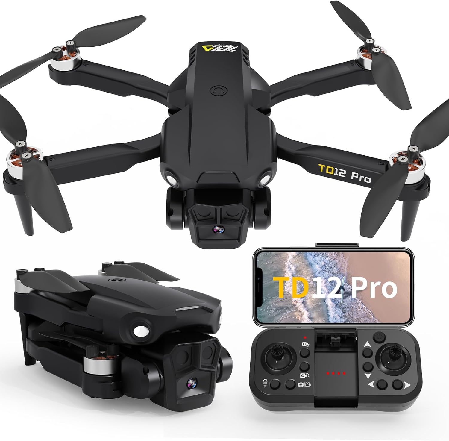 Dron Toladrone TD12Pro Mini Rc Kamera Hd WiFi Silniki Bezszczotkowe