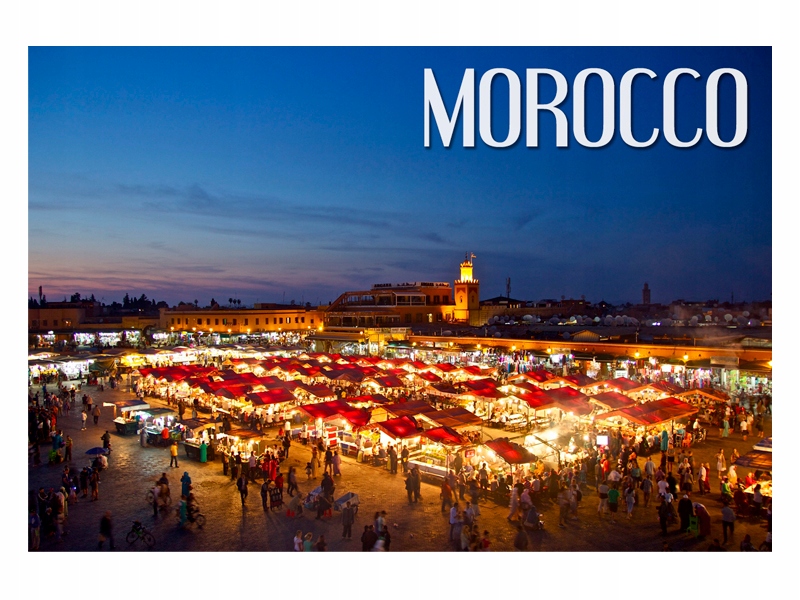 

Maroko Marrakesz Miasto Magnes na lodówkę