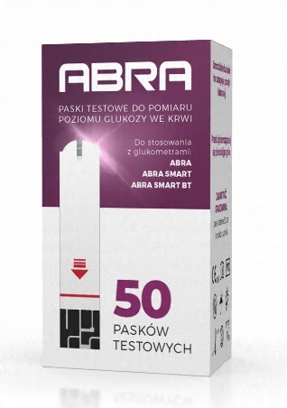 

Paski Abra testowe do glukometru Abra 50 sztuk