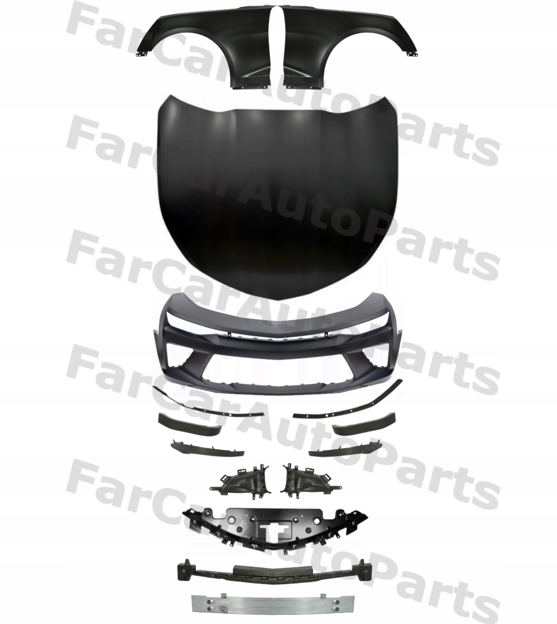 Chevrolet Camaro 15- Zderzak Maska Błotnik Pas ZESTAW CZĘŚCI