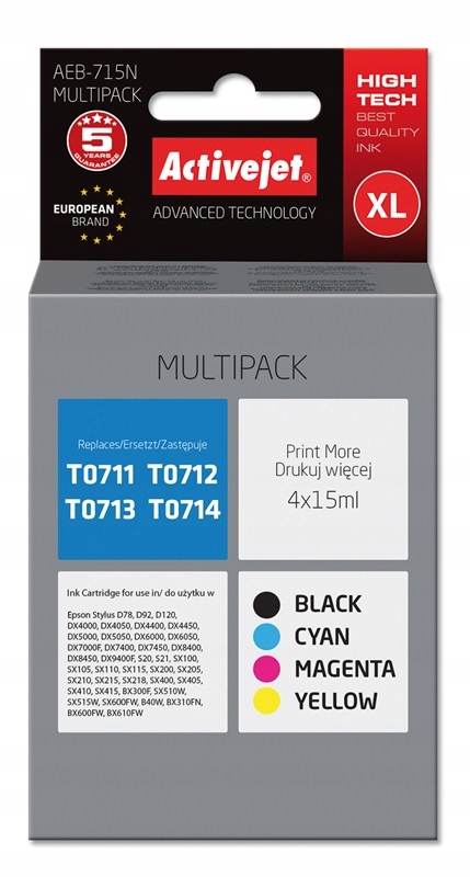 

Activejet Epson AEB-711 AEB-712 AEB-713 AEB-714
