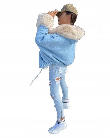 

Kurtka Jeansowa Z Futerkiem Katana Miś Futerko Xs