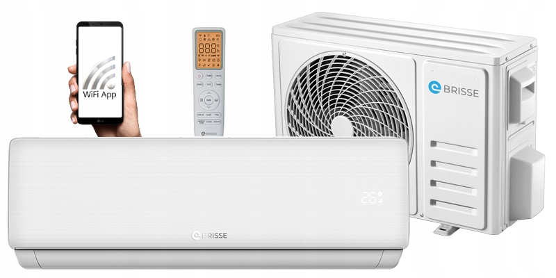 Klimatyzator ścienny Brisse 3,5kW WiFi MONTAŻ Marka inna