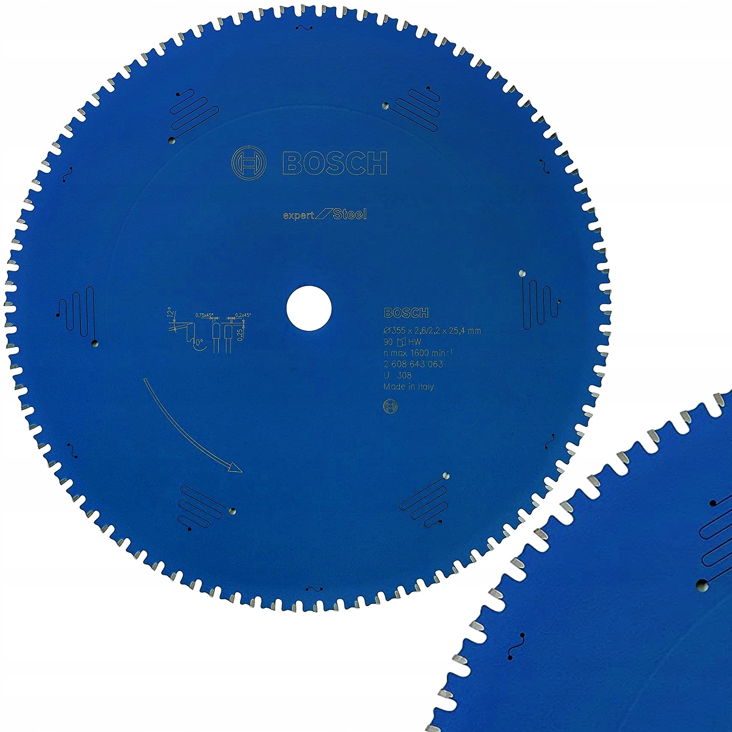 

Bosch Piła 355 x 25,4 90z Do Cięcia Metalu Stali