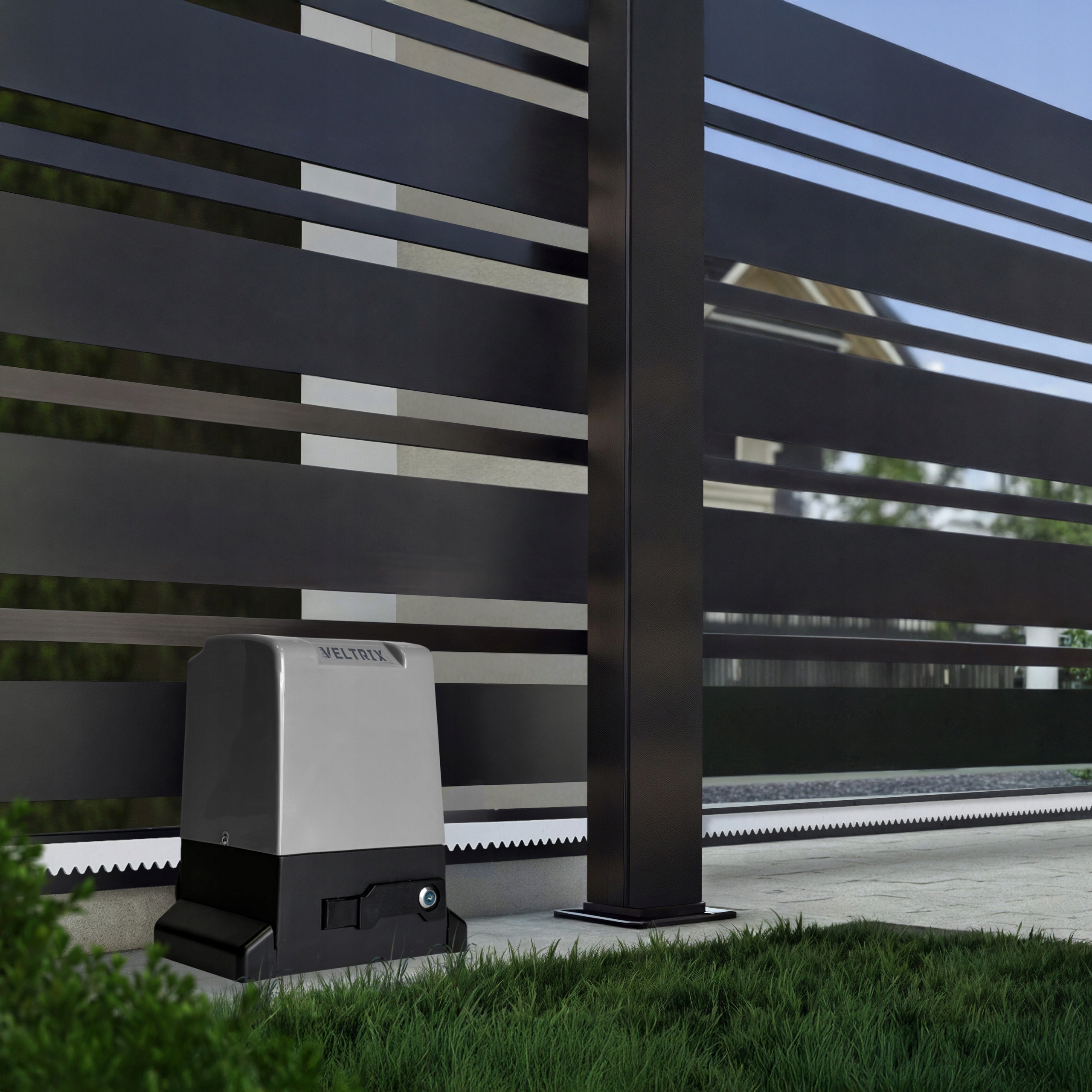 Napęd bramy PRZESUWNEJ ZESTAW 800kg + 4 piloty + lampa LED + WIFI Zawiera baterie tak