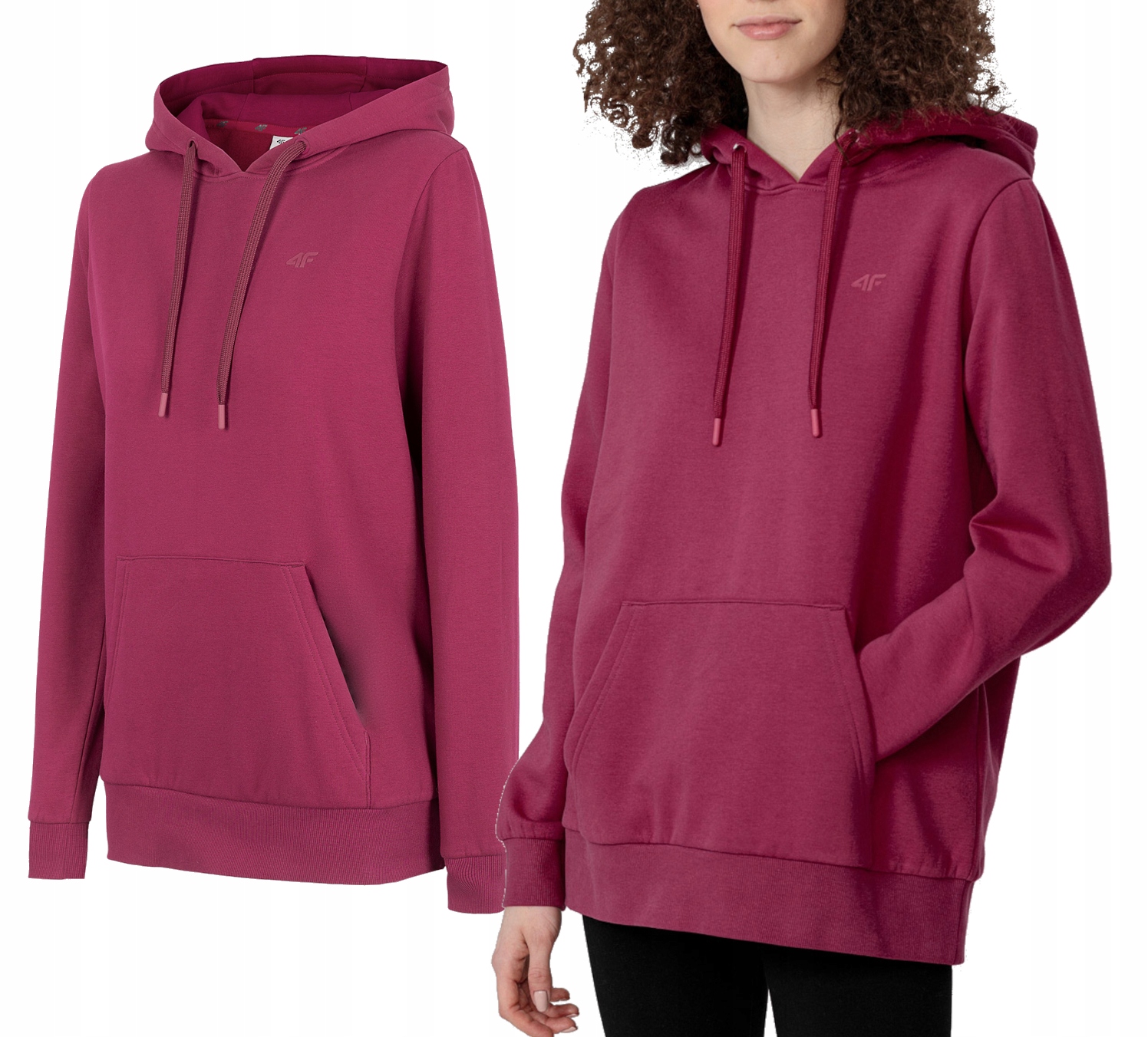 

Damska Bluza Dresowa Z Kapturem 4F BLD352 53S XL
