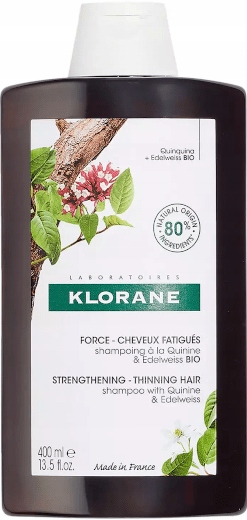 

Klorane, szampon z chininą i szarotką, 400 ml