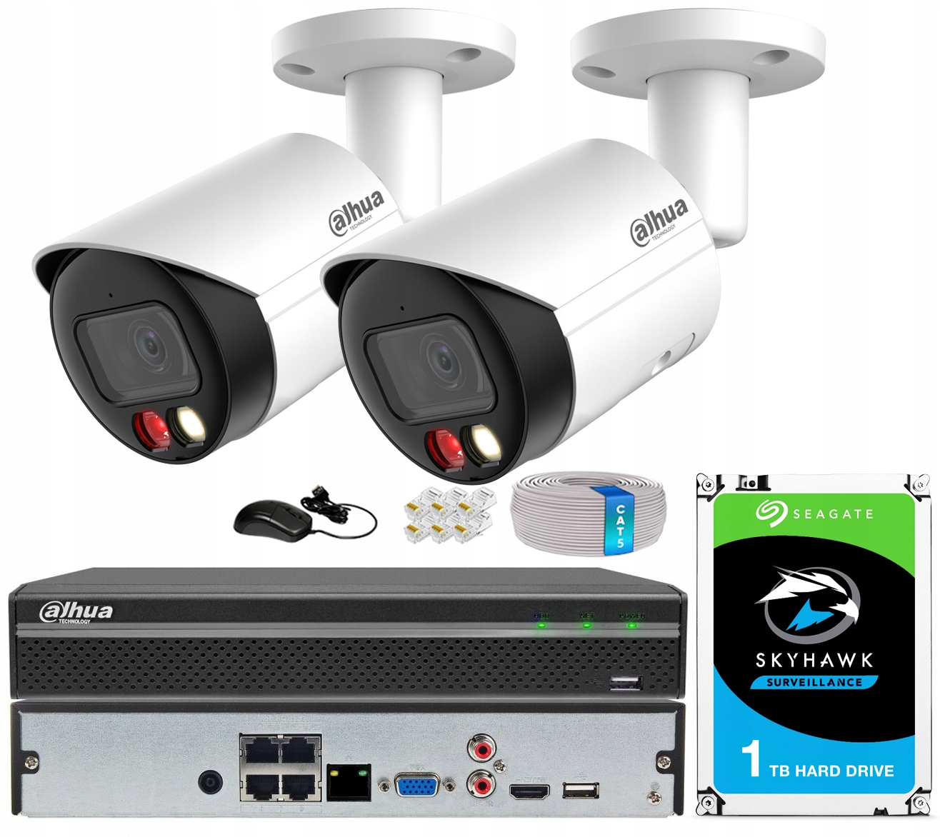 Monitorovanie Dahua 4MPx 2x IPC-HFW2449S-S-IL Wizsense Analytika Ai Dual Light