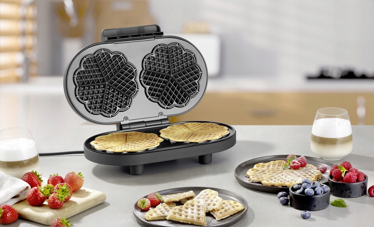 Wa 2118 Duo Vaflovač Černá Line Severin