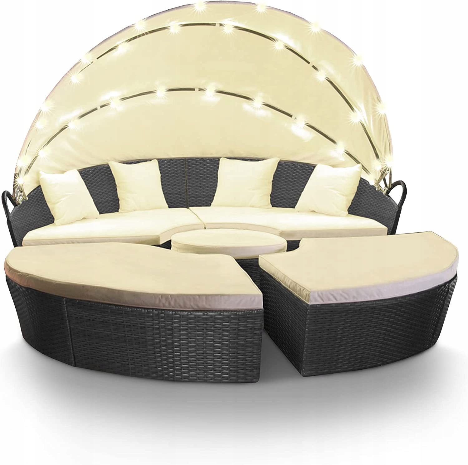 OGRODOWA WYSPA SŁOŃCA 210cm LED MEBLE OGRODOWE