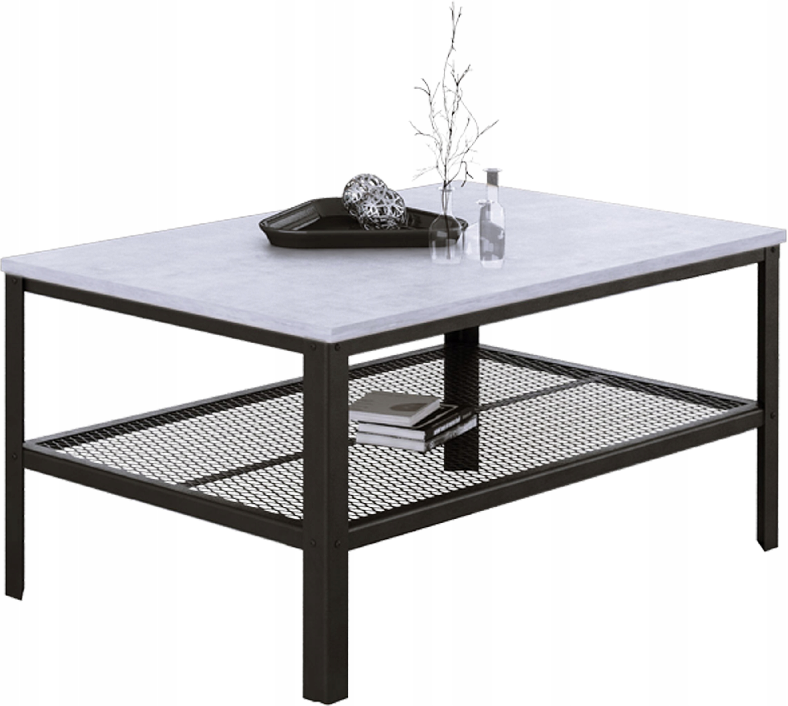 

Stolik Skręcany Ława Loft Industrial Czarny Bj