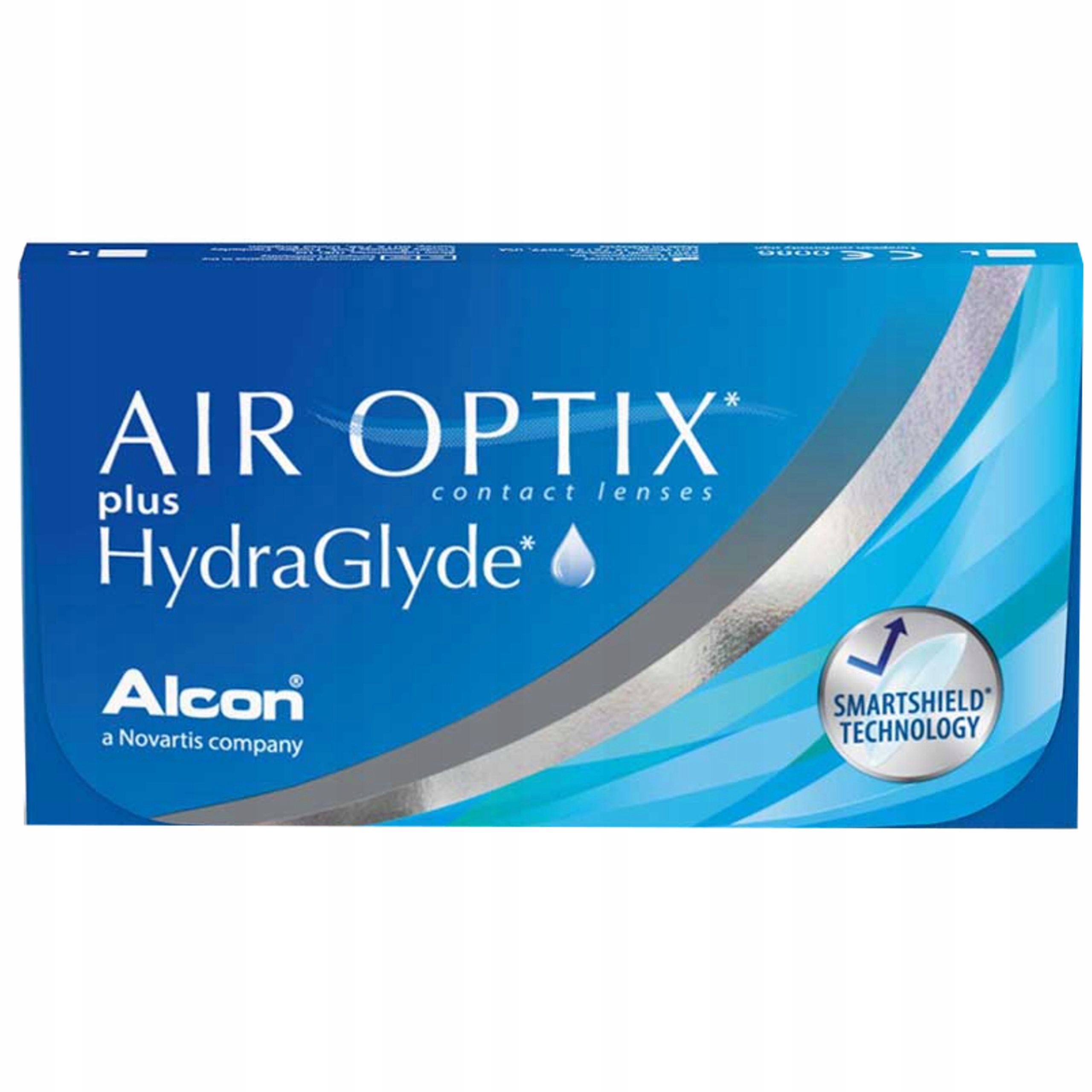 Soczewki kontaktowe Alcon Air Optix Plus HydraGlyde, 6 szt. -1,00
